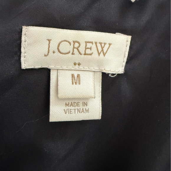 J Crew Excursion Blogger Favorite Quilted Down Fill Vest Herringbone Medium - Picture 11 of 14